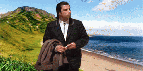 Gif of a man looking around confused