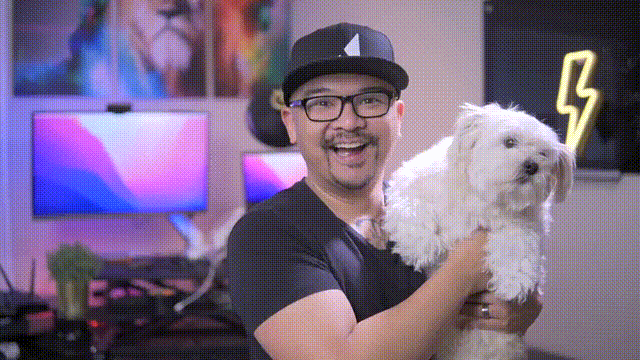 Gif of Ramli and Lia waving at camera