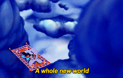 Aladdin GIF on a carpet ride