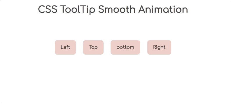 This is a gif of a CSS tooltip animation. It shows an animated tooltip with righthand alignment. The button moves when the cursor hovers over it and a tooltip pops up.