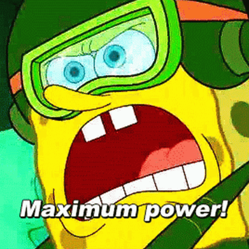 spongebob maximum power meme