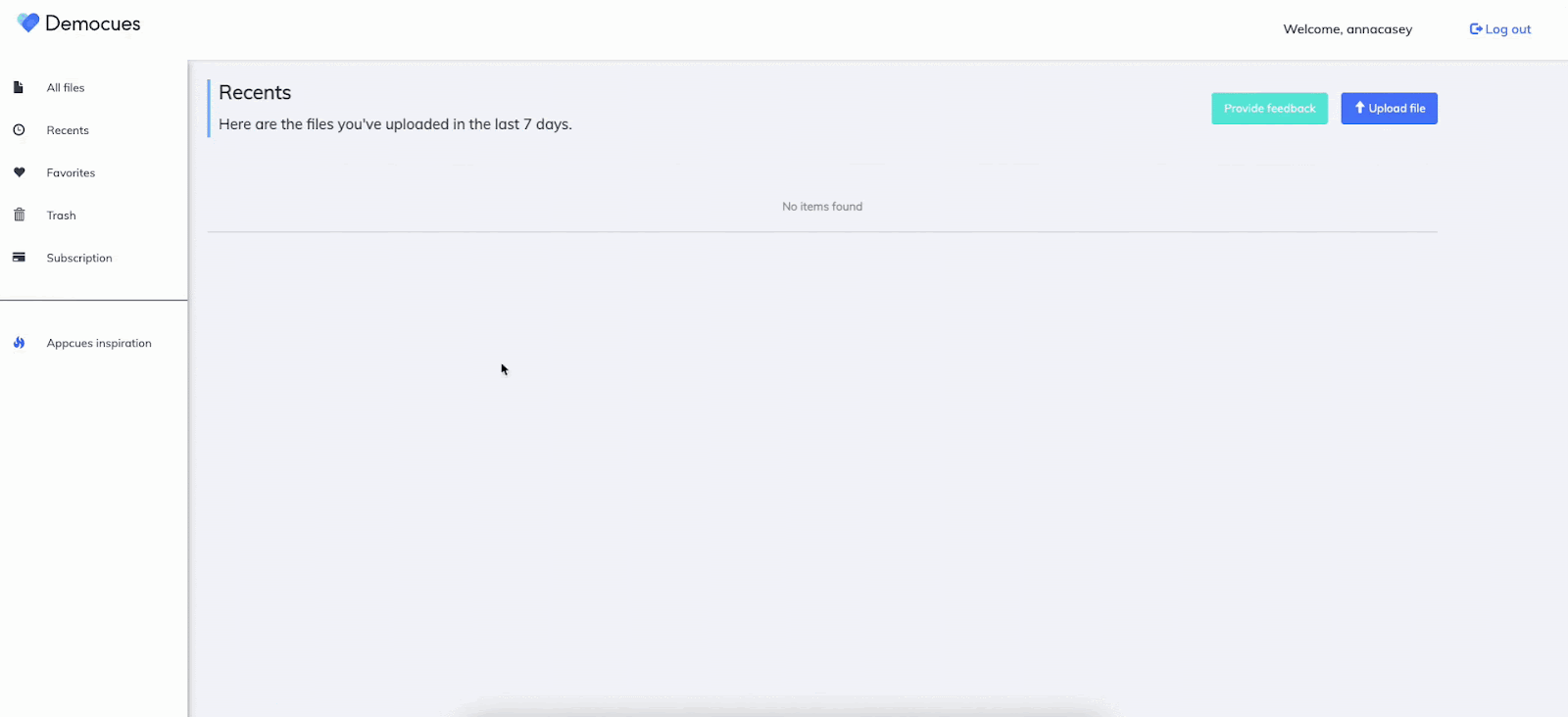 GIF: using Appcues Pins to collect user feedback