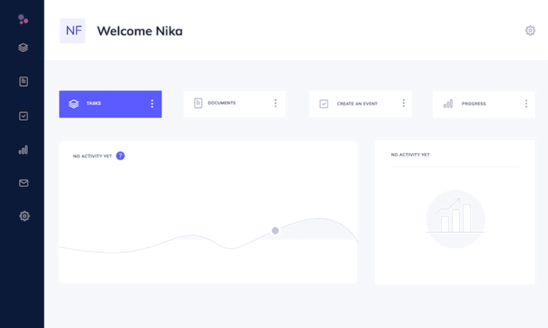 GIF of Pins showing off how to address FAQs