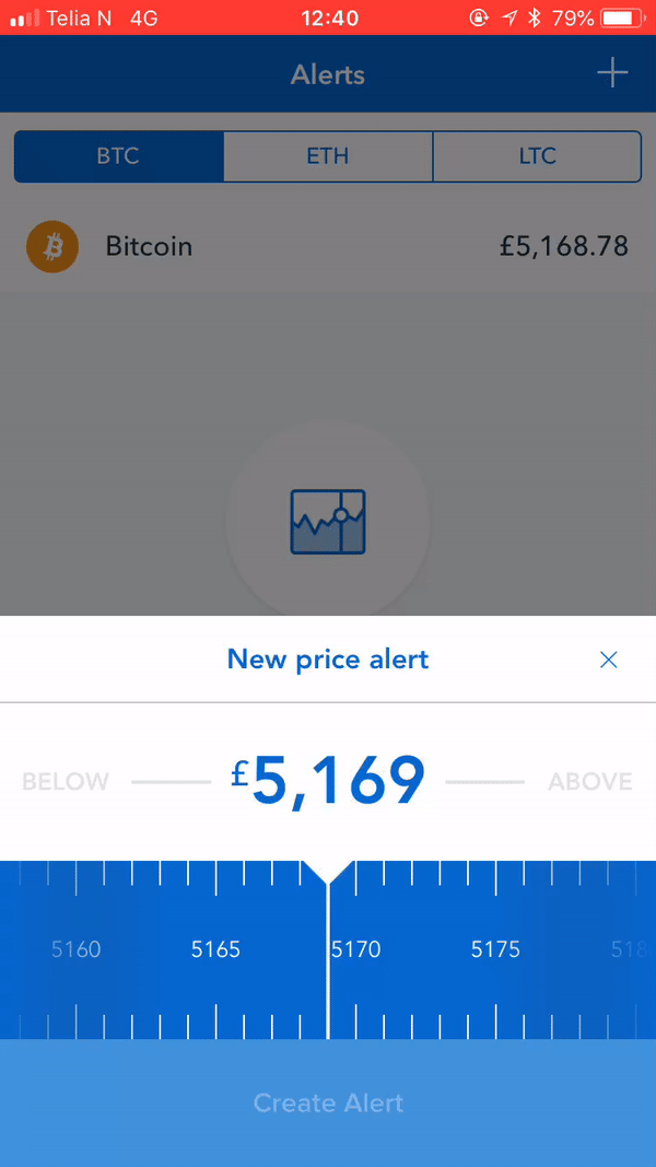 coinbase price alert slider gif