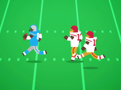 gif of cartoon football players running