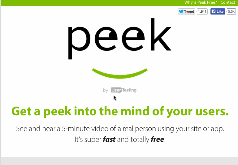 UserTesting.com's user onboarding wow moment