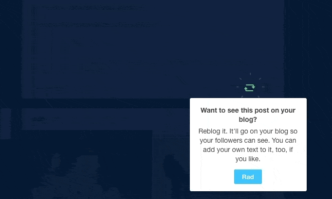 User onboarding tooltip