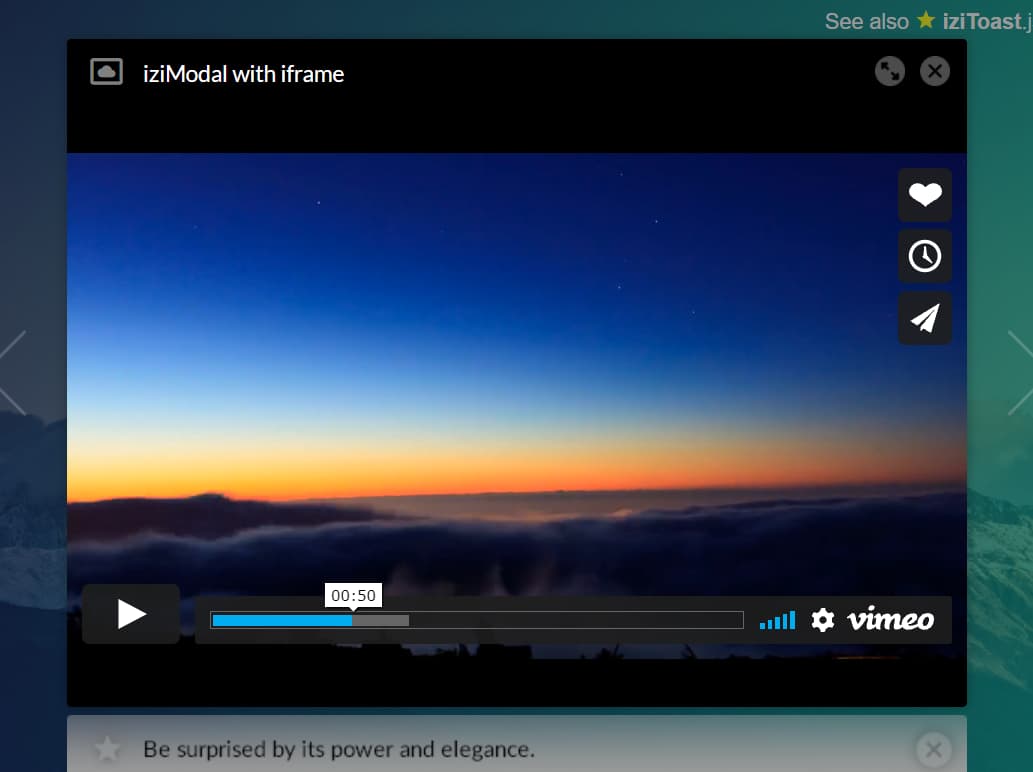 modal windows opensource plugin izimodal