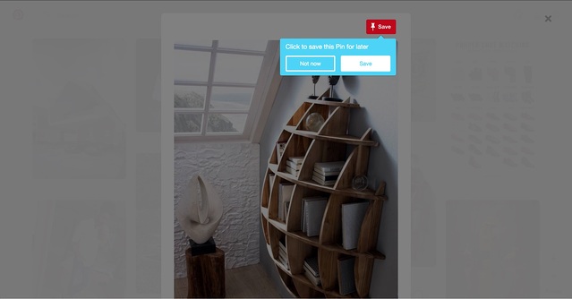 Pinterest tooltip for user onboarding in 2017 version