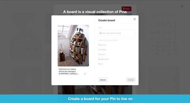 Pinterest's product tour from 2017
