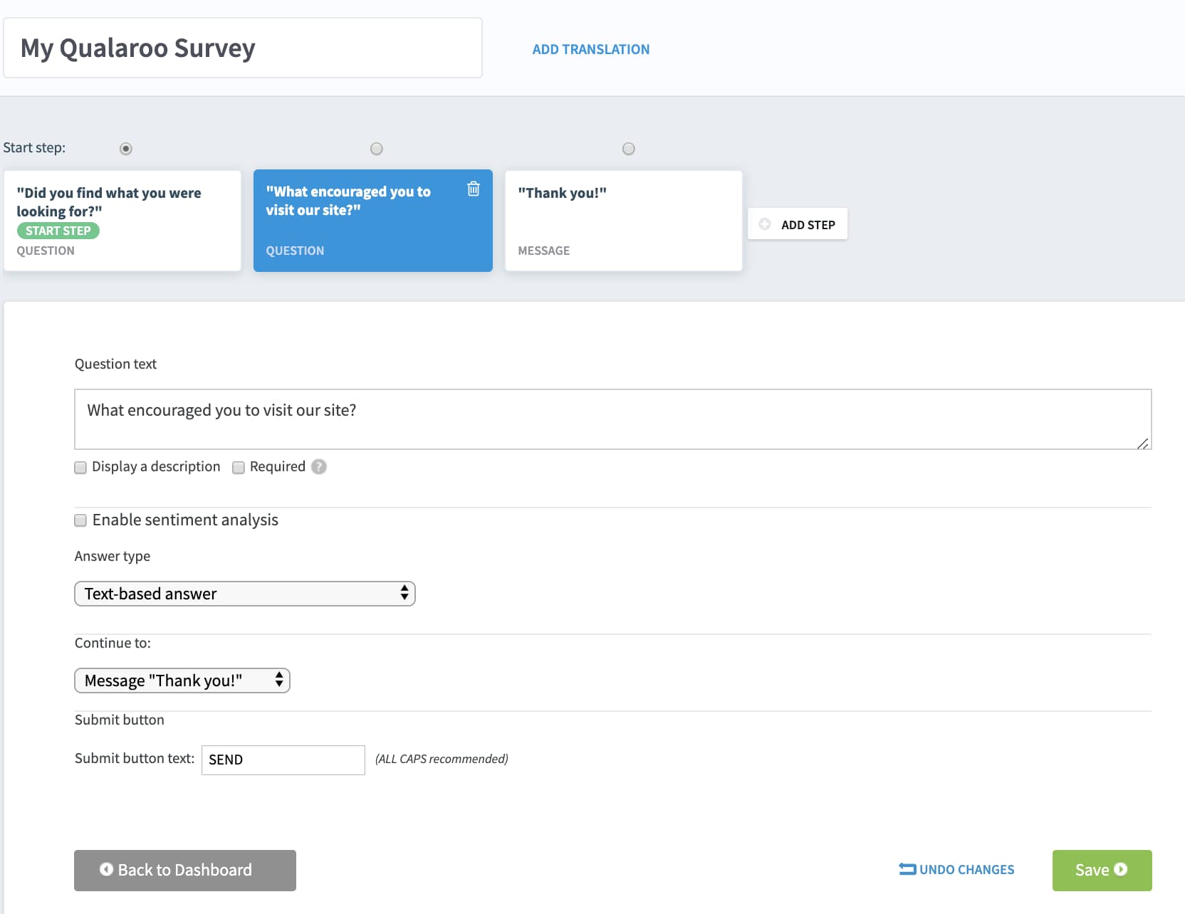 Qualaroo customer onboarding software