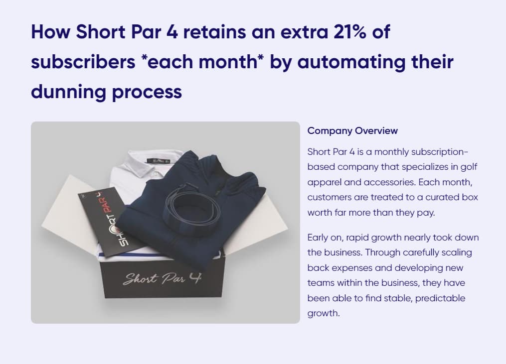 Short Par 4 customer retention strategy