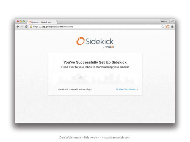 sidekick successful onboarding growth experiment 