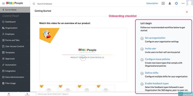 Zoho People Onboarding 02