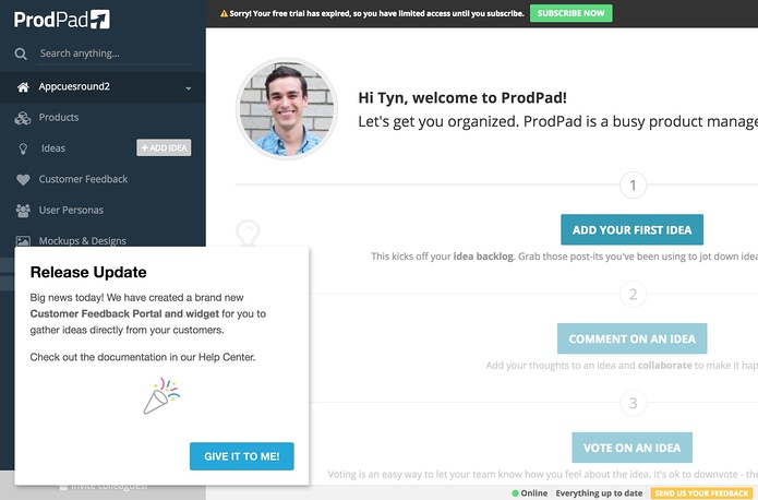 prodpad-slideout-feature-announcement.jpeg