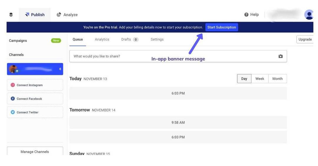 buffer in-app banner example