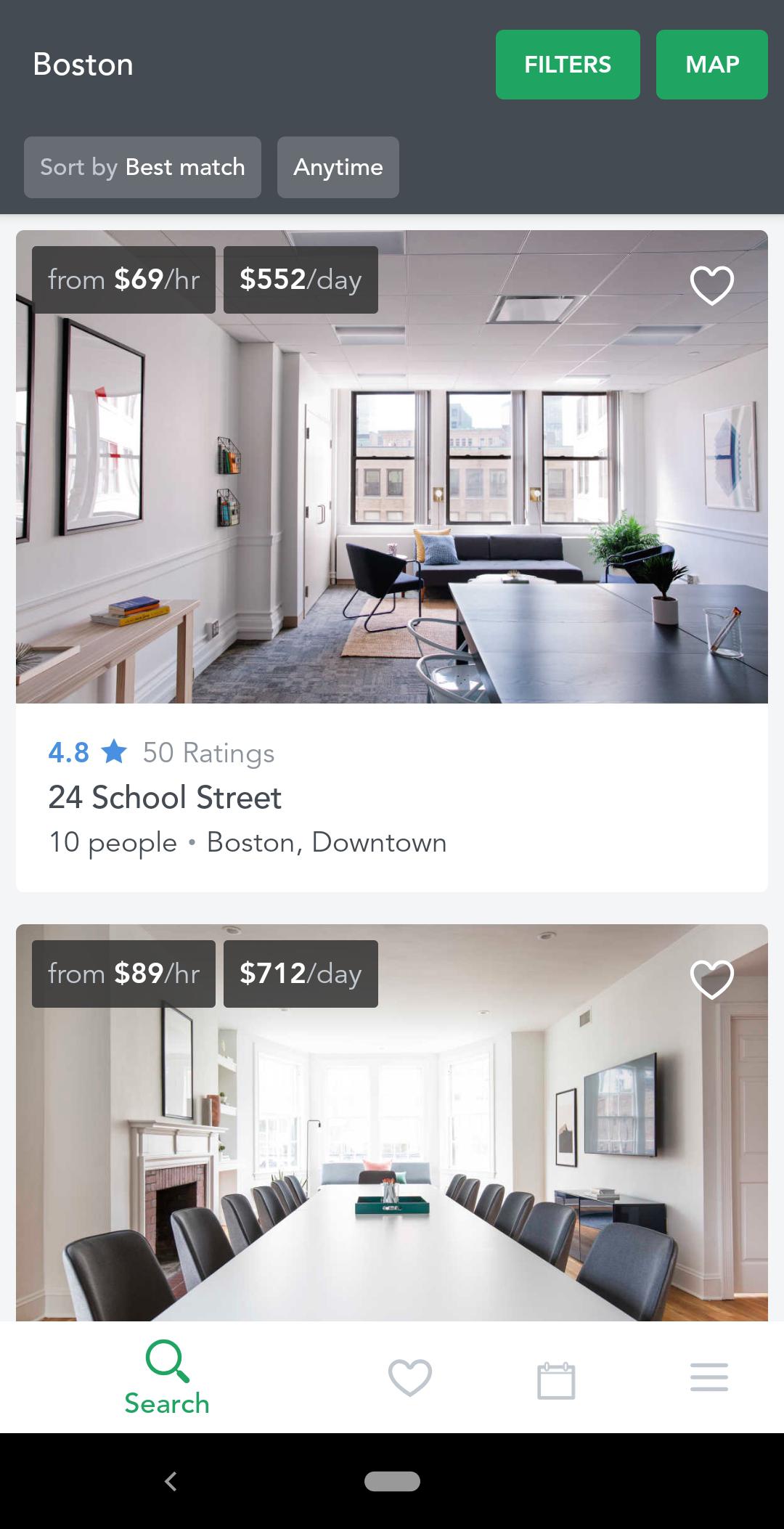 breather mobile app search