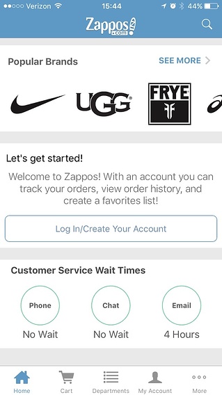 zappos user onboarding