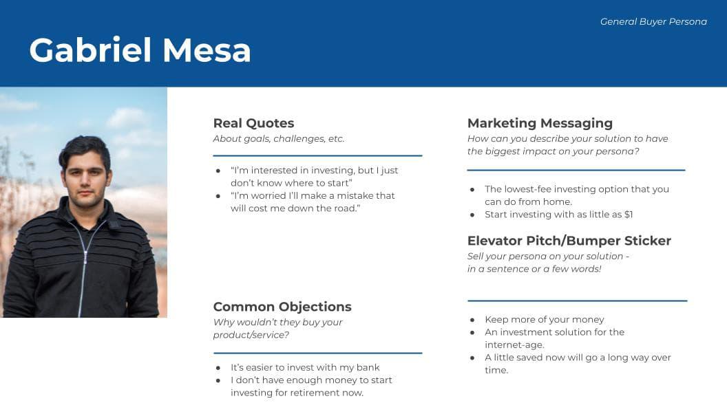 persona examples HubSpot