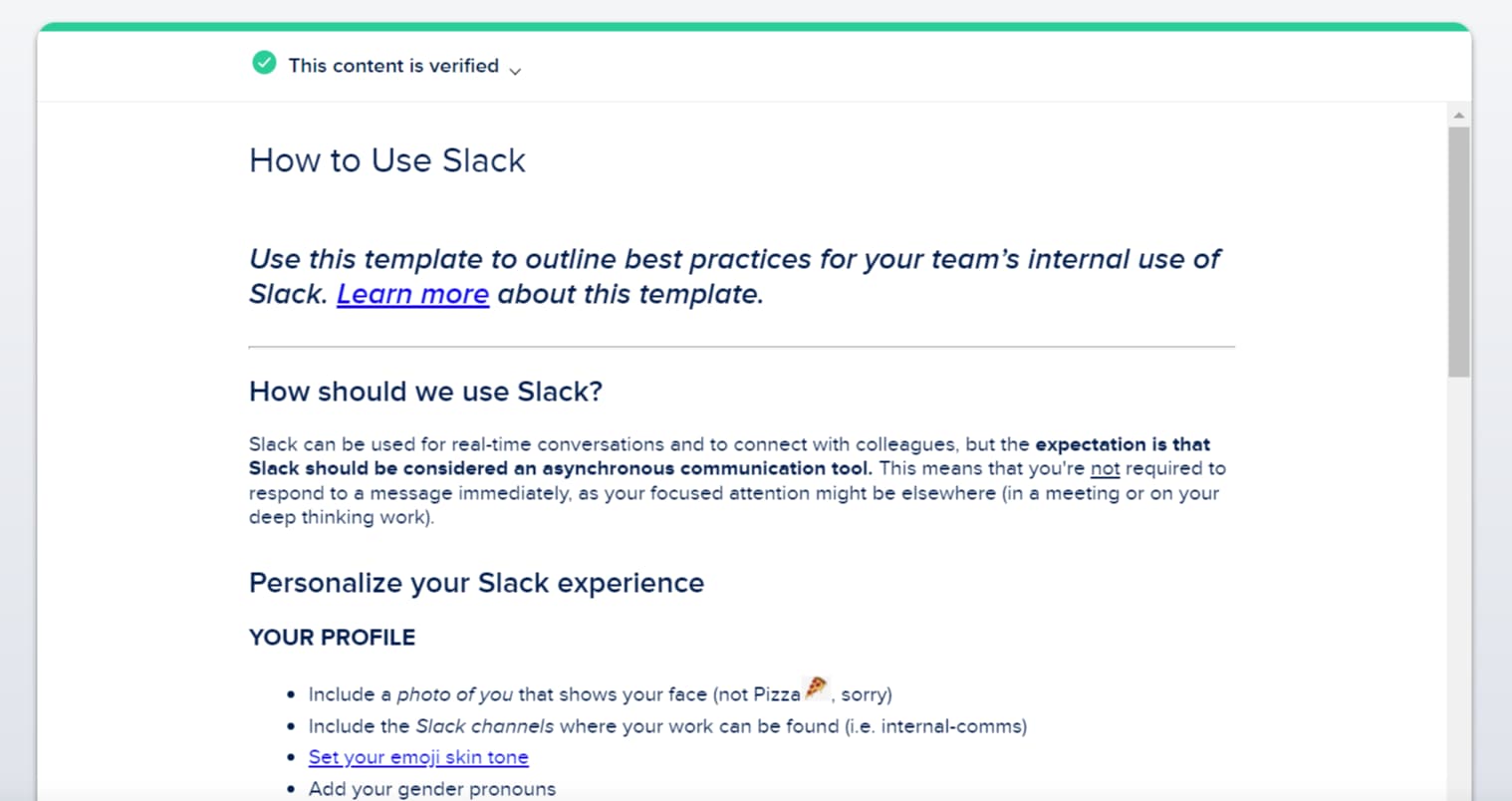 SaaS onboarding example from Guru 2