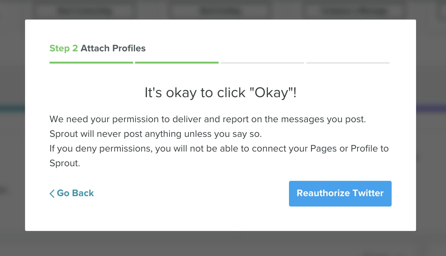 SaaS onboarding example from Sprout Social