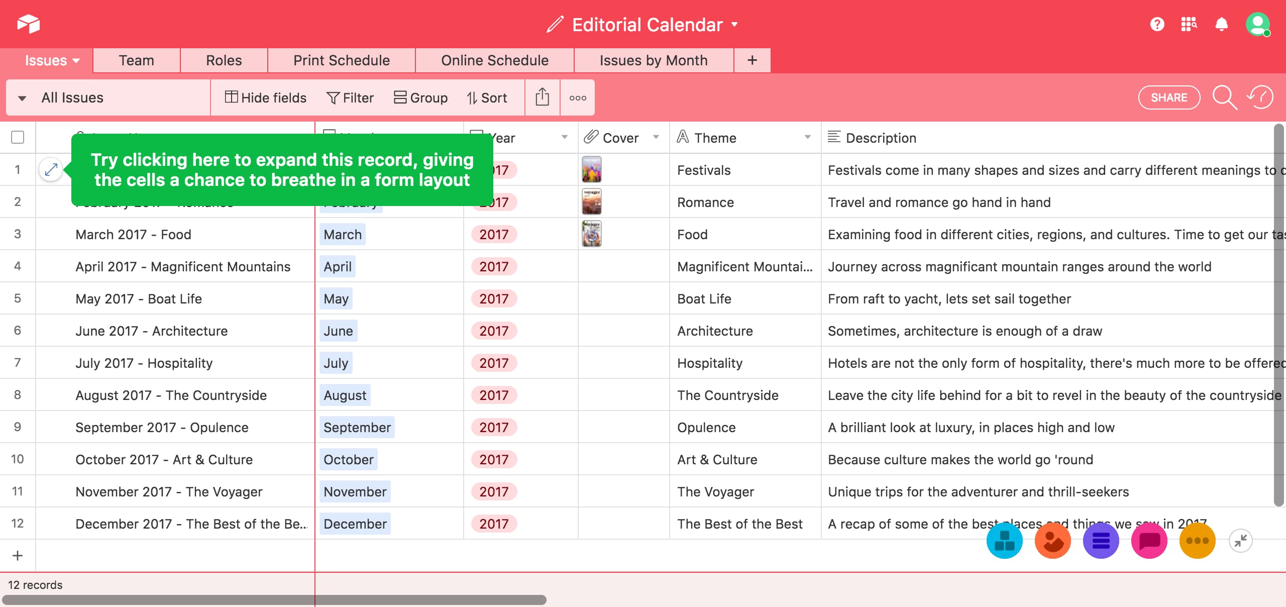 Contextual tooltips 