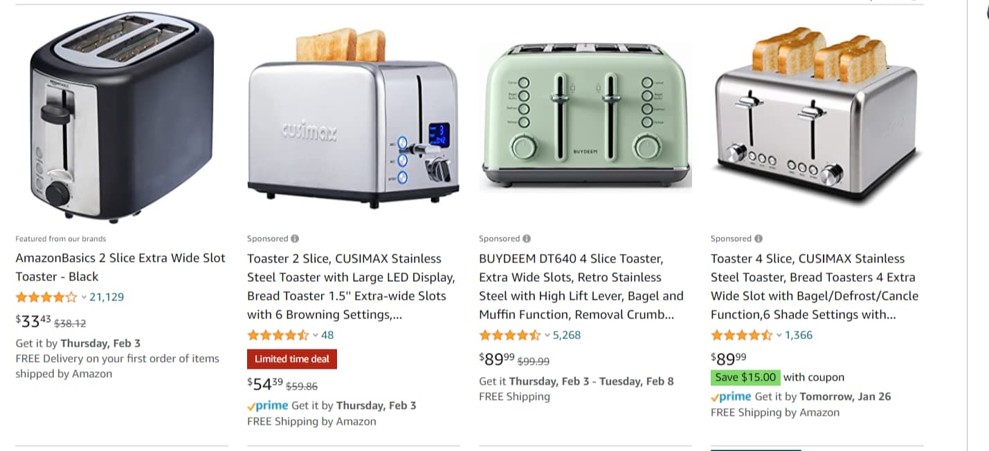 Amazon user flow