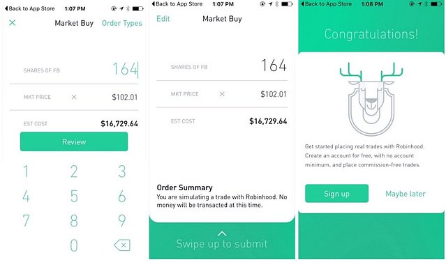 robinhood purchase tutorial customer onboarding