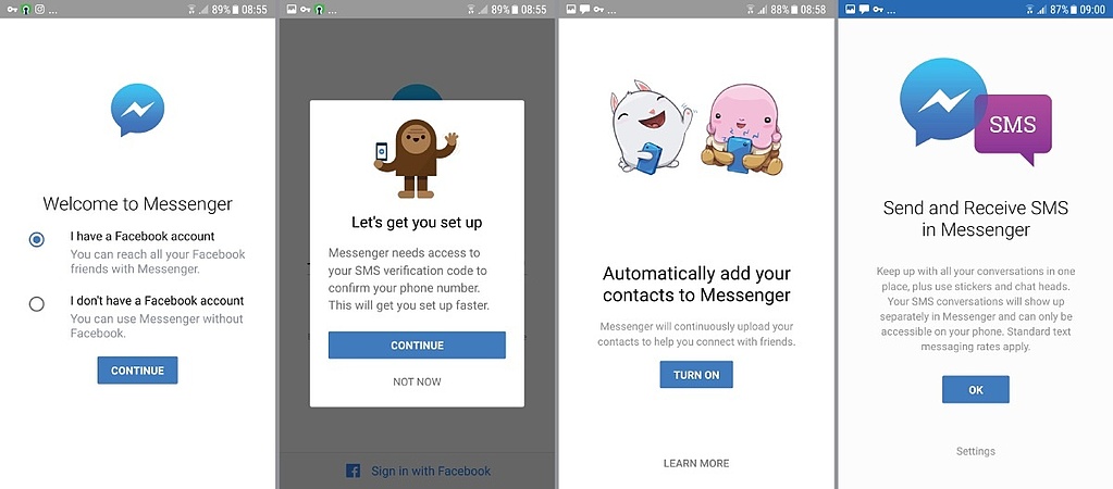 Facebook Messenger Onboarding
