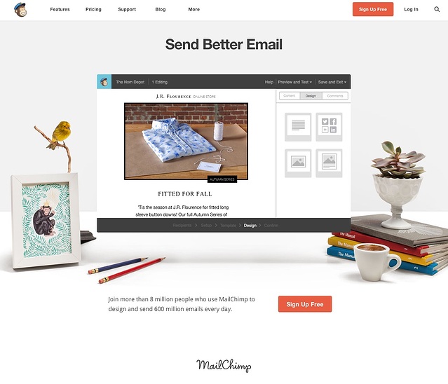MailChimp website