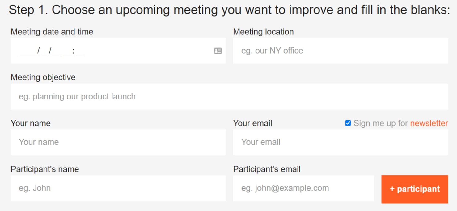 product management tools Team Meeting Checklist