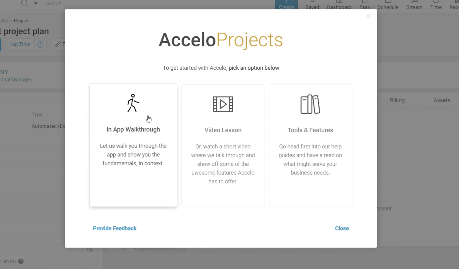 Accelo on-demand support