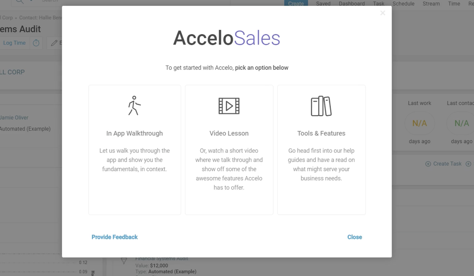 Accelo on-demand support