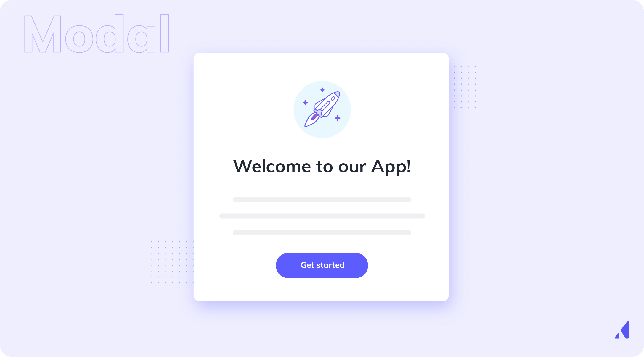 Popup modal windows are UX UI elements that are good for user onboarding and in-app messages.