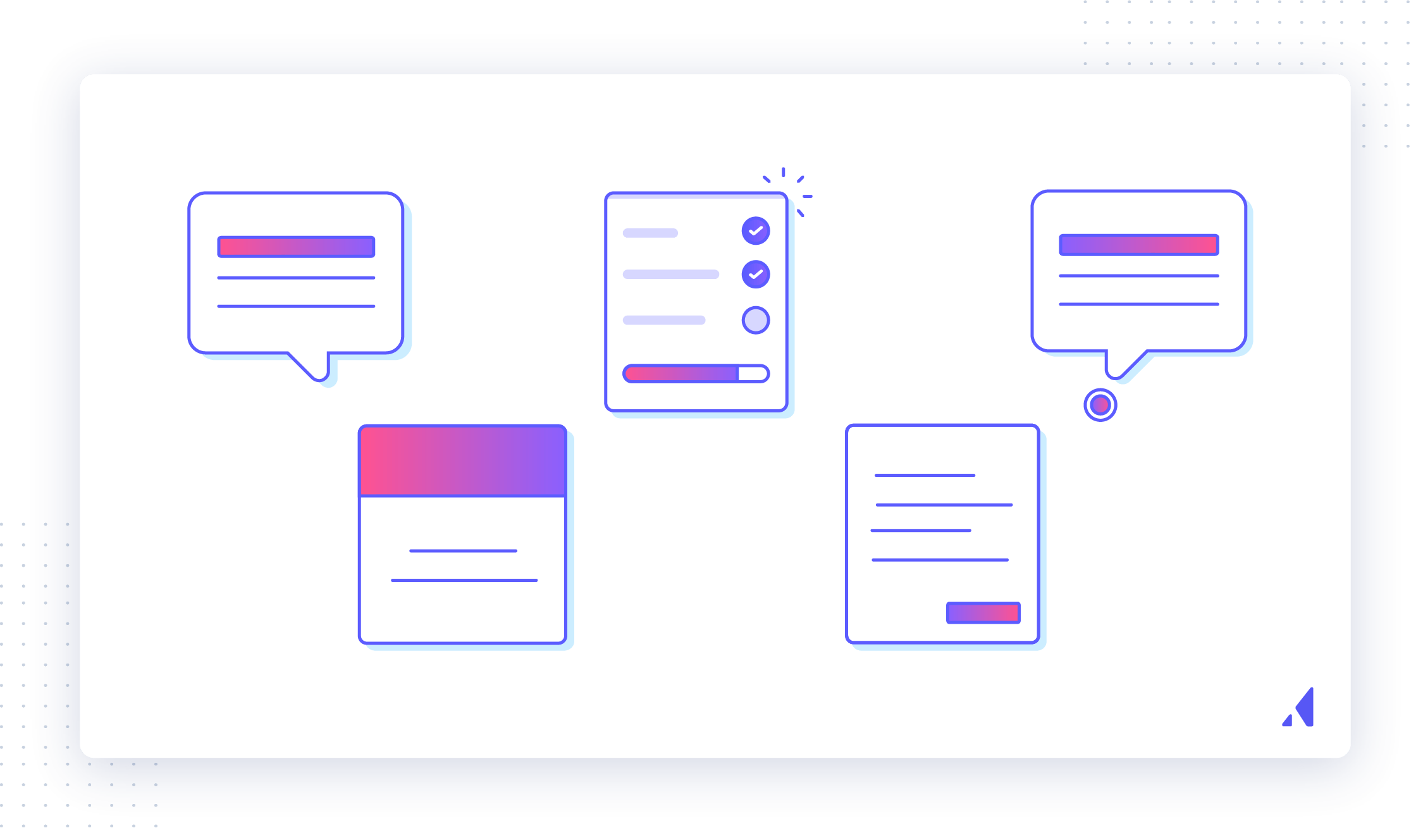 Popular user onboarding UI patterns include tooltips, modals, slideouts, checklists, and hotspots.