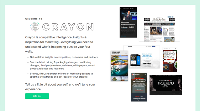 crayon welcome page