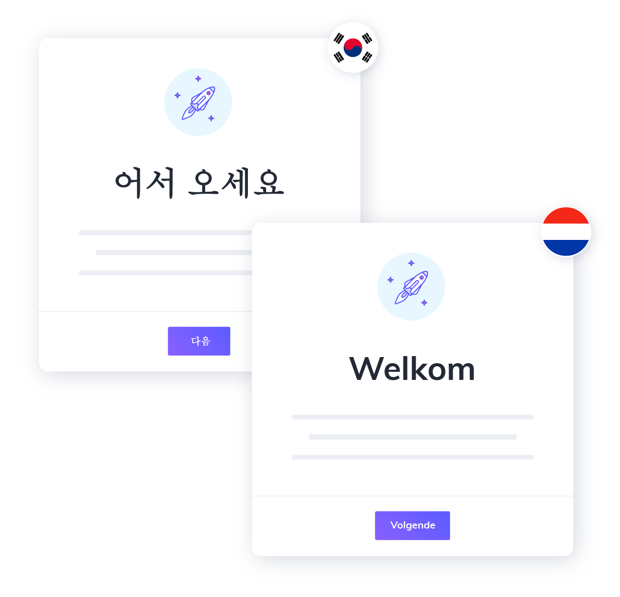 appcues localization how it works. upload translated content and publish