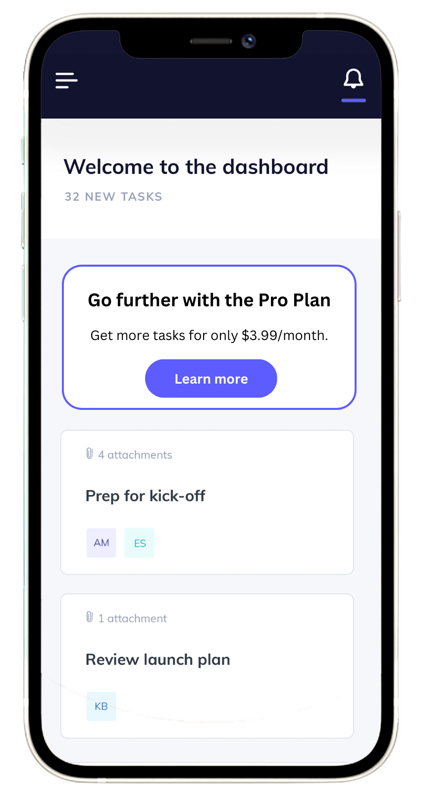 Appcues Mobile screenshot of an Embed
