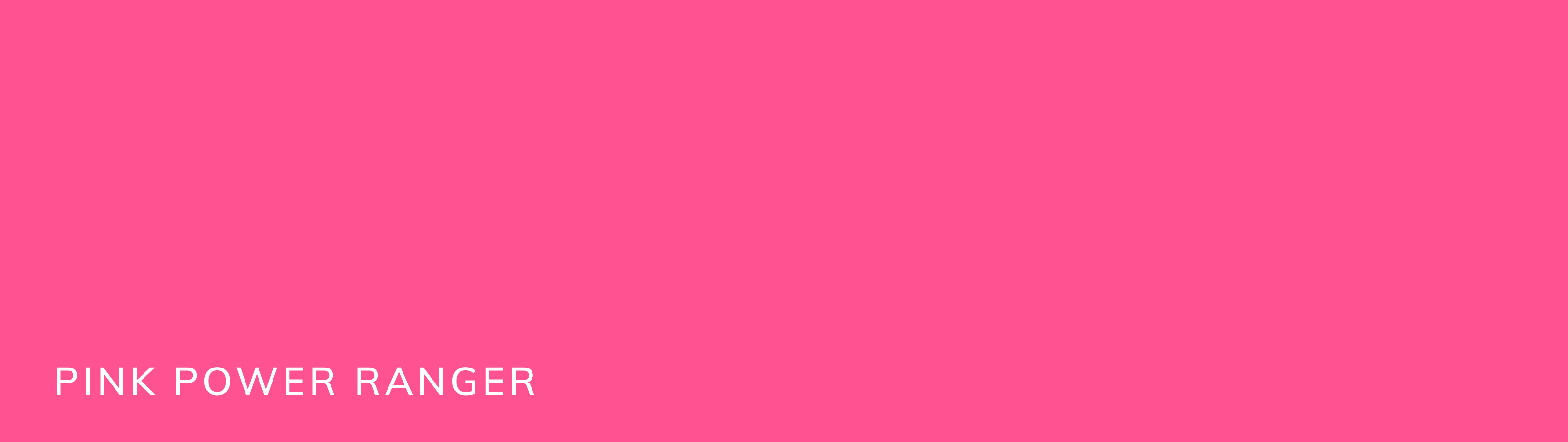 Another secondary brand color is this vibrant dark pink. This color is called pink power ranger.