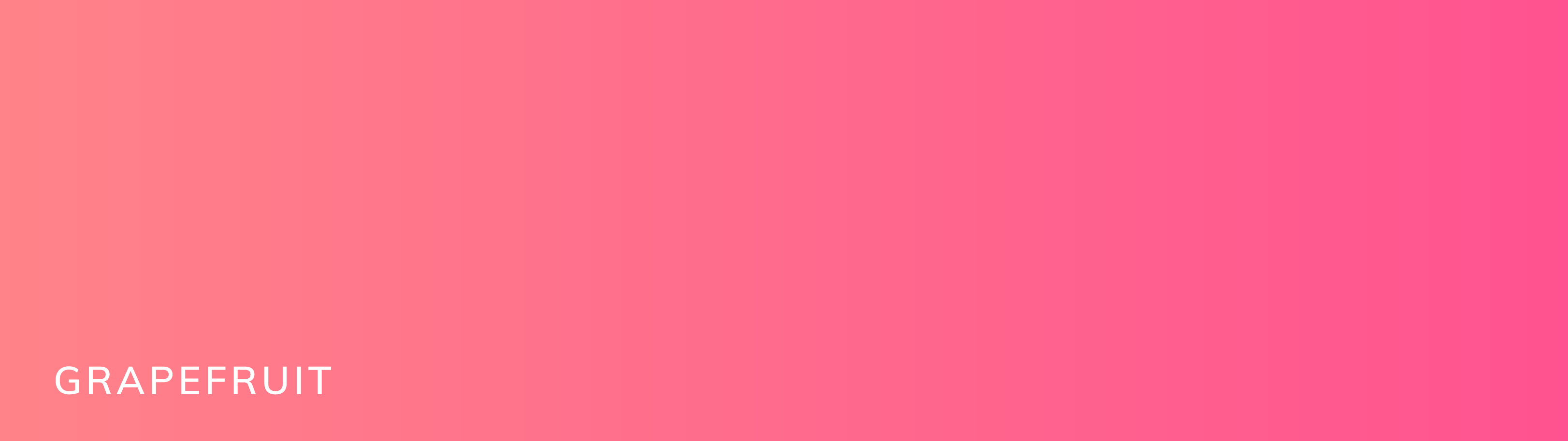 A gradient called grapefruit. This shows an orange-y pink color shifting toward a bright, deep magenta color.