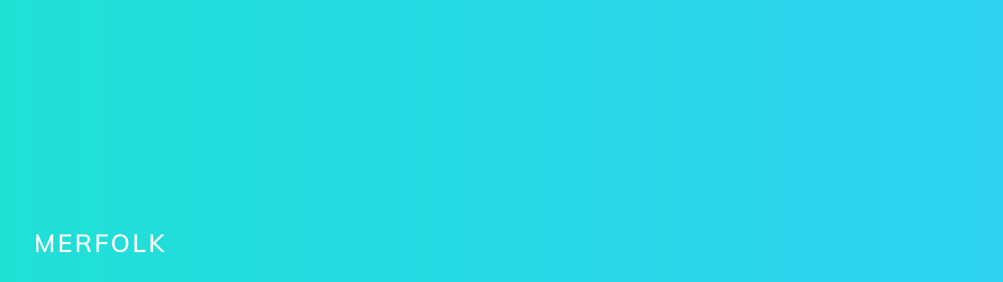This is another subtle brand color gradient called Merfolk. It shiftf from a vibrant light turquoise to a cooler light blue.