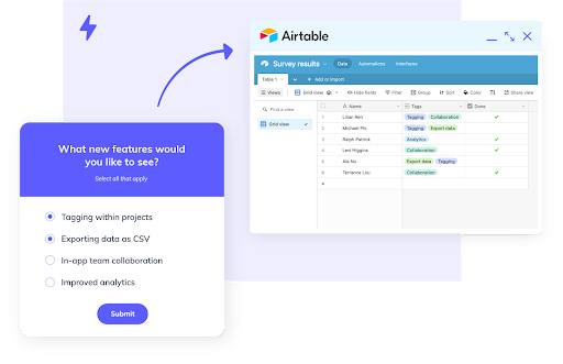Appcues Zapier integration collecting feature information