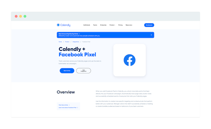 Calendly's more advanced feature