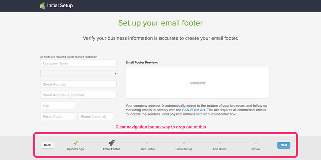 Infusionsoft Trial User Onboarding