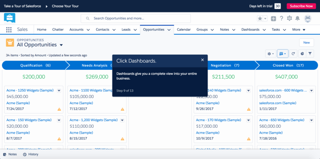 Salesforce onboarding