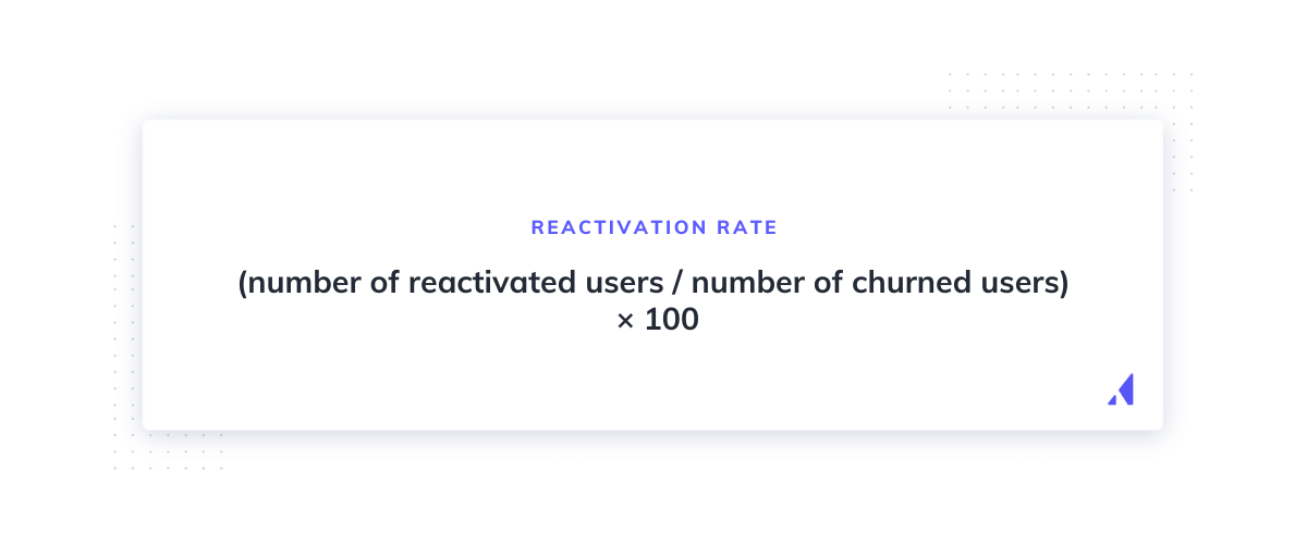 reactivation rate formula