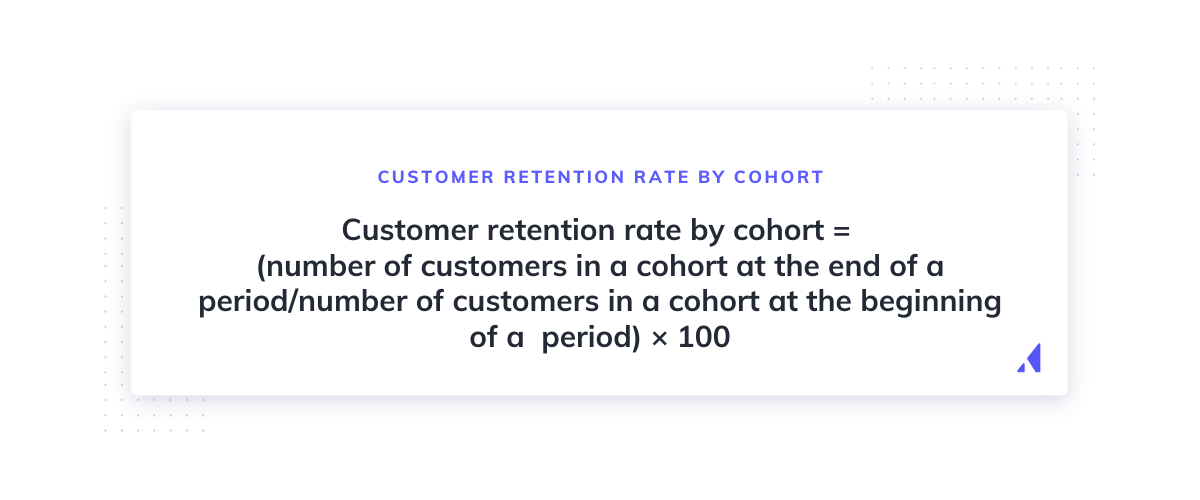 customer retention rate by cohort