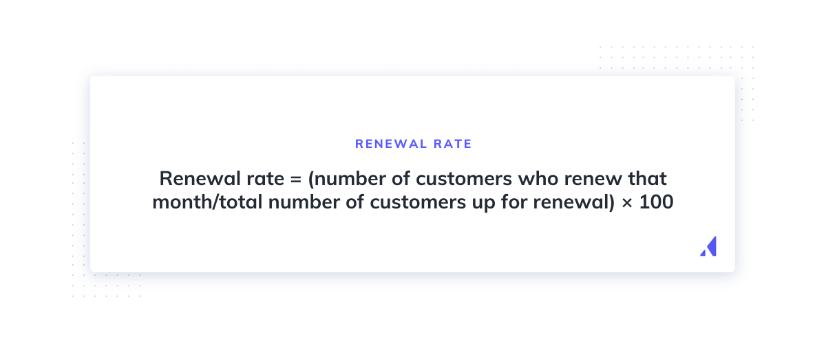 renewal rate formula
