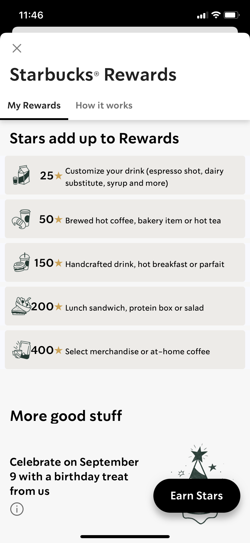 starbucks rewards mobile app gamification example