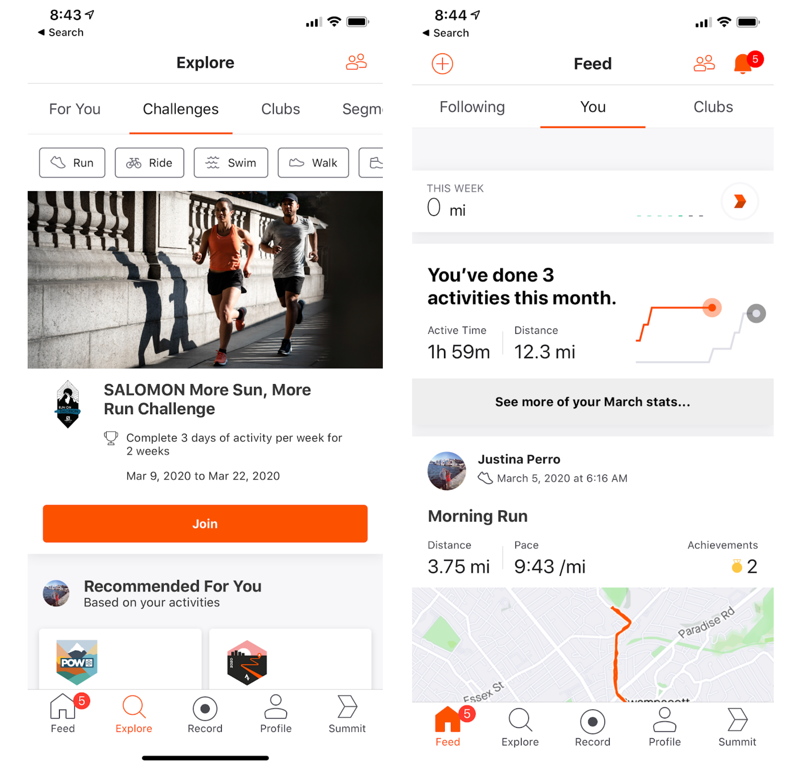 strava workout app gamification example 
